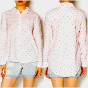 Splendid | Embroidered Bow Button Down Shirt